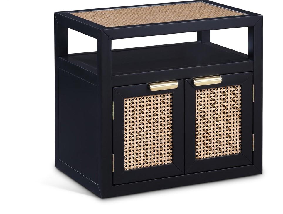 Meridian Furniture - Cole Black Night Stand - 797Black-NS veiw 1