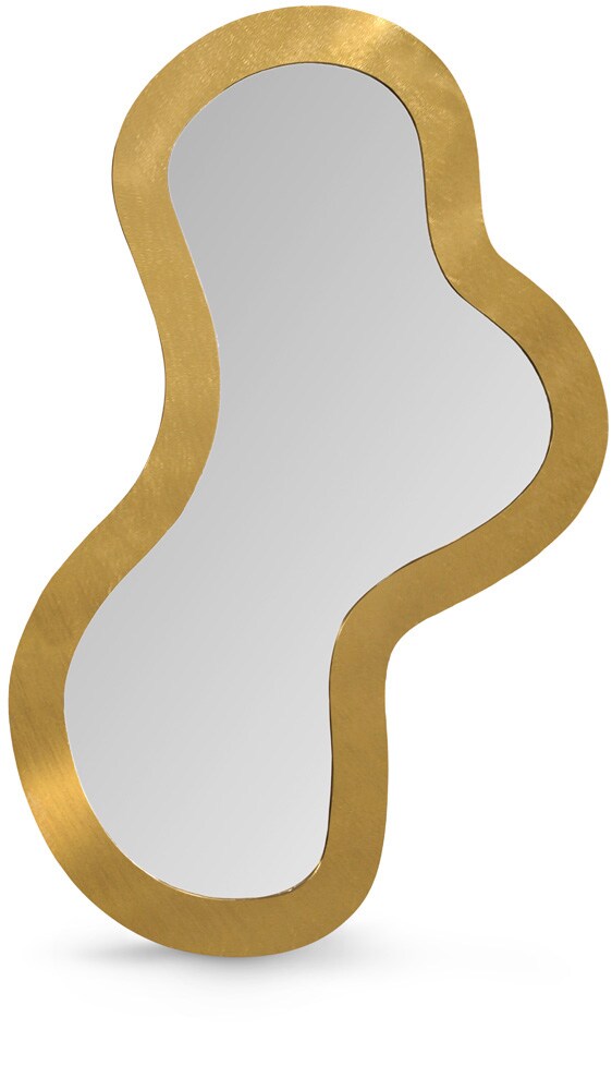 Meridian Furniture - Oblique Mirror - 440Gold-48M veiw 1