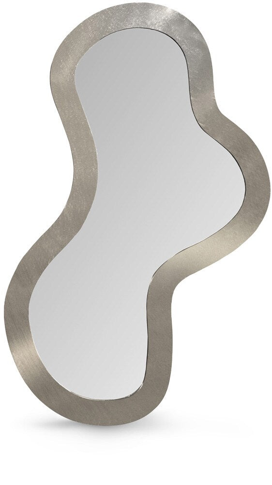 Meridian Furniture - Oblique Mirror - 440Silver-48M veiw 1