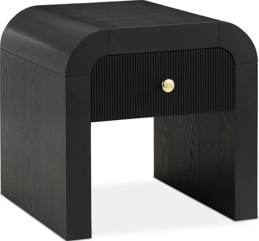 Meridian Furniture - Artisto Black End Table - 888Black-ET veiw 1