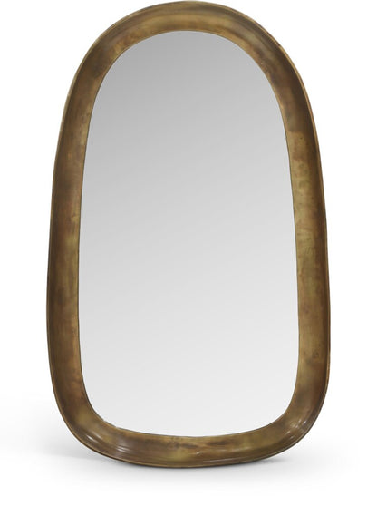 Meridian Furniture - Auberge Brass Mirror - 66001Brass-M veiw 1