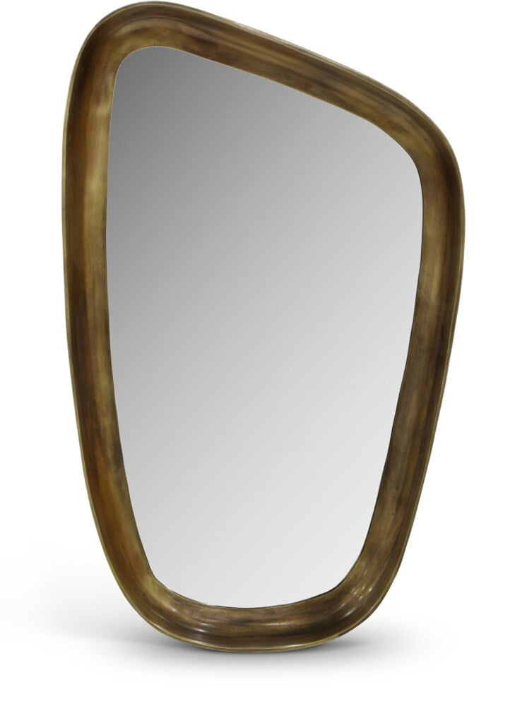 Meridian Furniture - Auberge Brass Mirror - 66002Brass-M veiw 1