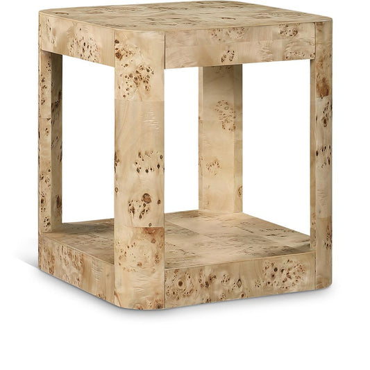 Meridian Furniture - Reeves Burl End Table - 99068Burl-ET veiw 1