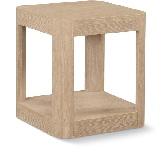 Meridian Furniture - Reeves Natural End Table - 99068Oak-ET veiw 1