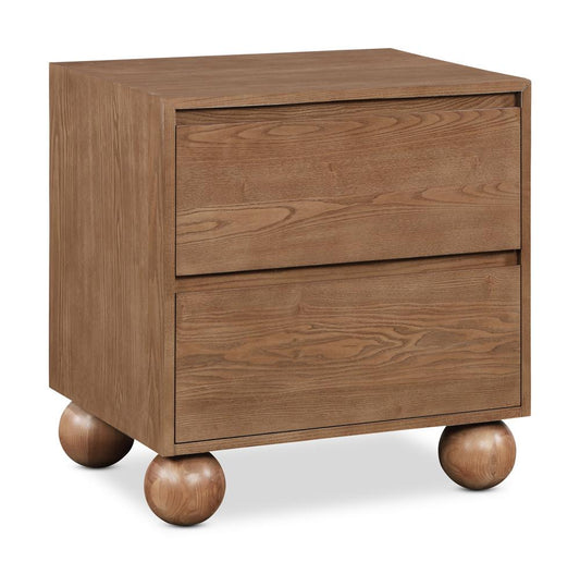 Meridian Furniture - Kent Walnut Night Stand - KentWalnut-NS veiw 1