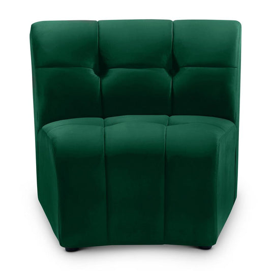 Meridian Furniture - Limitless Green Velvet Modular Chair - 645Green-C veiw 1
