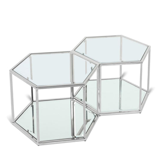 Meridian Furniture - Sei Chrome Coffee Table - 2pc - 206-CT-2PC veiw 1