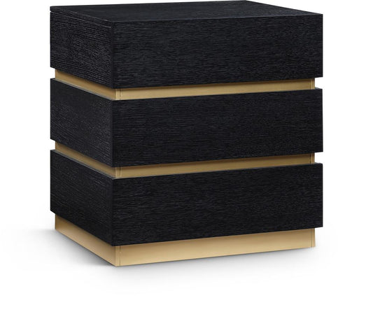 Meridian Furniture - Zaylan Black Night Stand - 384Black-NS veiw 1