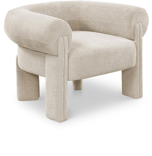Meridian Furniture - Stefano Beige Polyester Fabric Accent Chair - 482Beige veiw 1