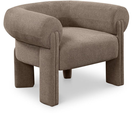 Meridian Furniture - Stefano Brown Polyester Fabric Accent Chair - 482Brown veiw 1