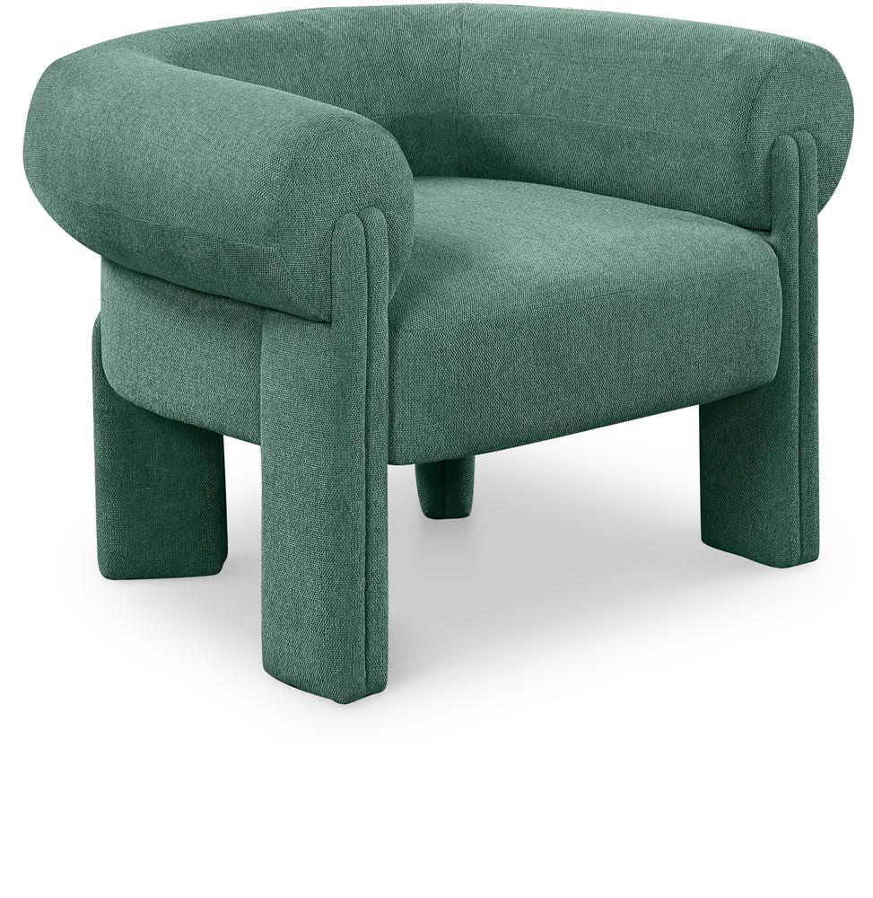 Meridian Furniture - Stefano Green Polyester Fabric Accent Chair - 482Green veiw 1