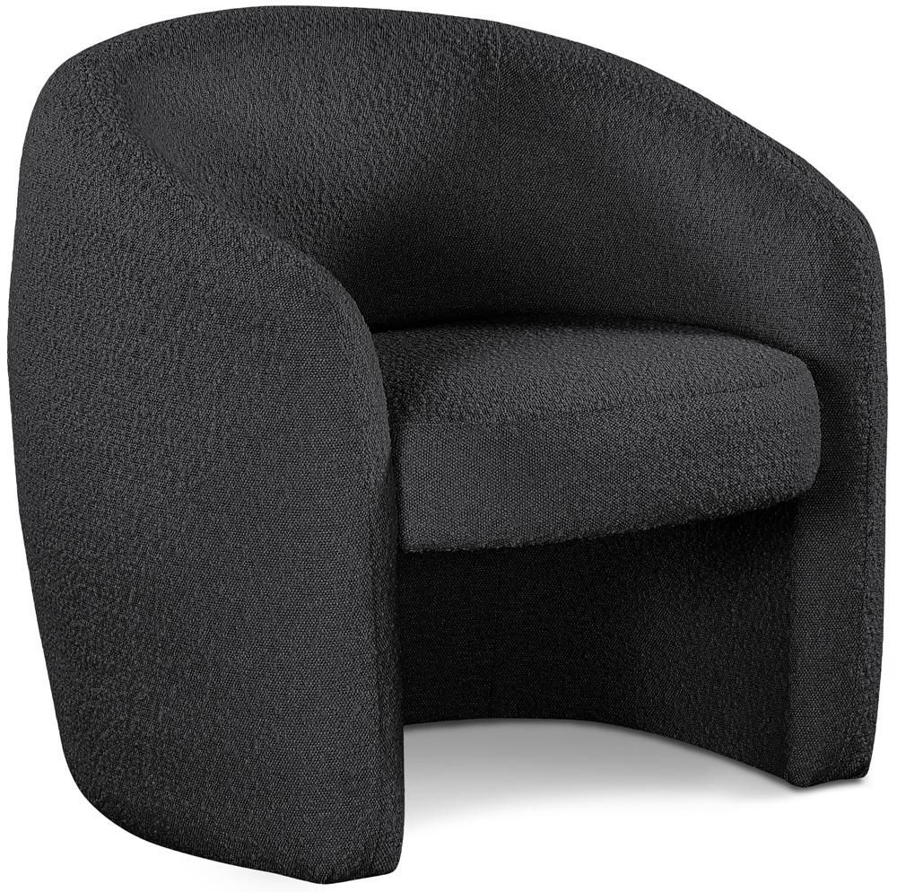 Meridian Furniture - Acadia Black Boucle Fabric Accent Chair - 543Black veiw 1