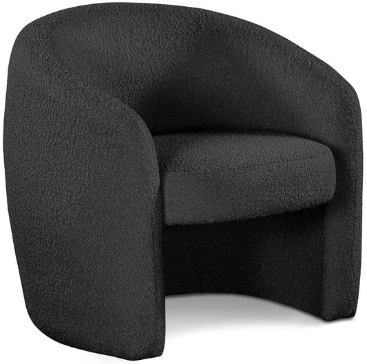 Meridian Furniture - Acadia Black Boucle Fabric Accent Chair - 543Black veiw 1