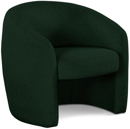 Meridian Furniture - Acadia Green Boucle Fabric Accent Chair - 543Green veiw 1