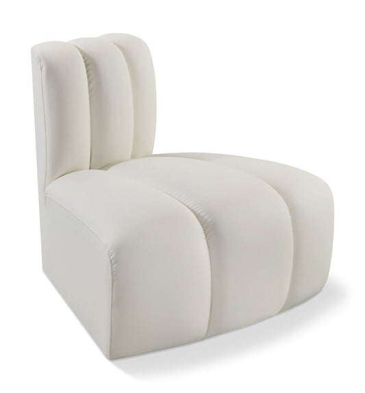 Meridian Furniture - Arc Cream Vegan Leather Reverse Corner - 101Cream-RC veiw 1