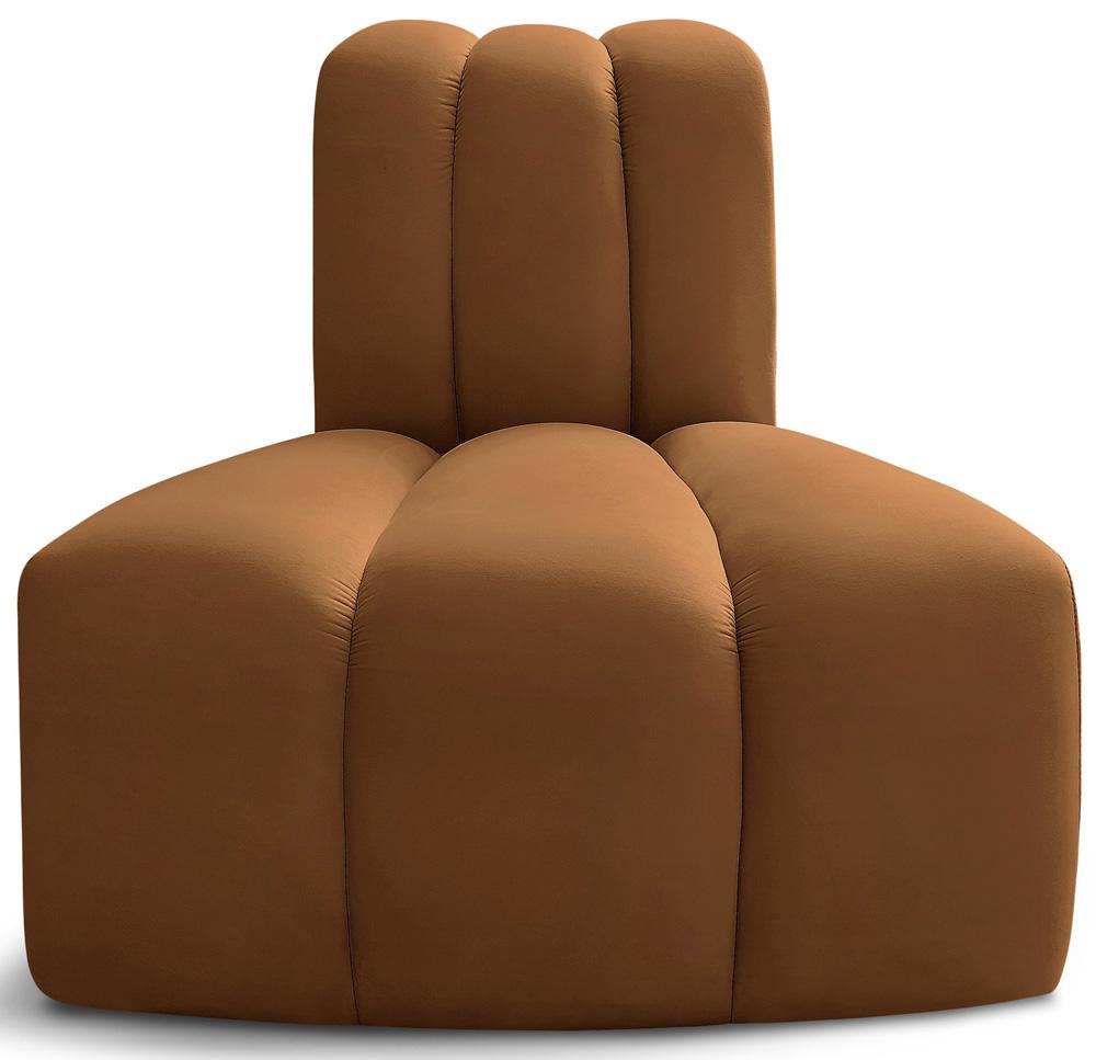 Meridian Furniture - Arc Saddle Velvet Reverse Corner - 103Saddle-RC veiw 1