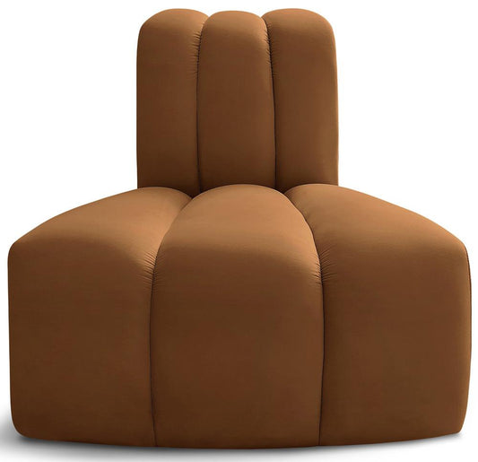 Meridian Furniture - Arc Saddle Velvet Reverse Corner - 103Saddle-RC veiw 1