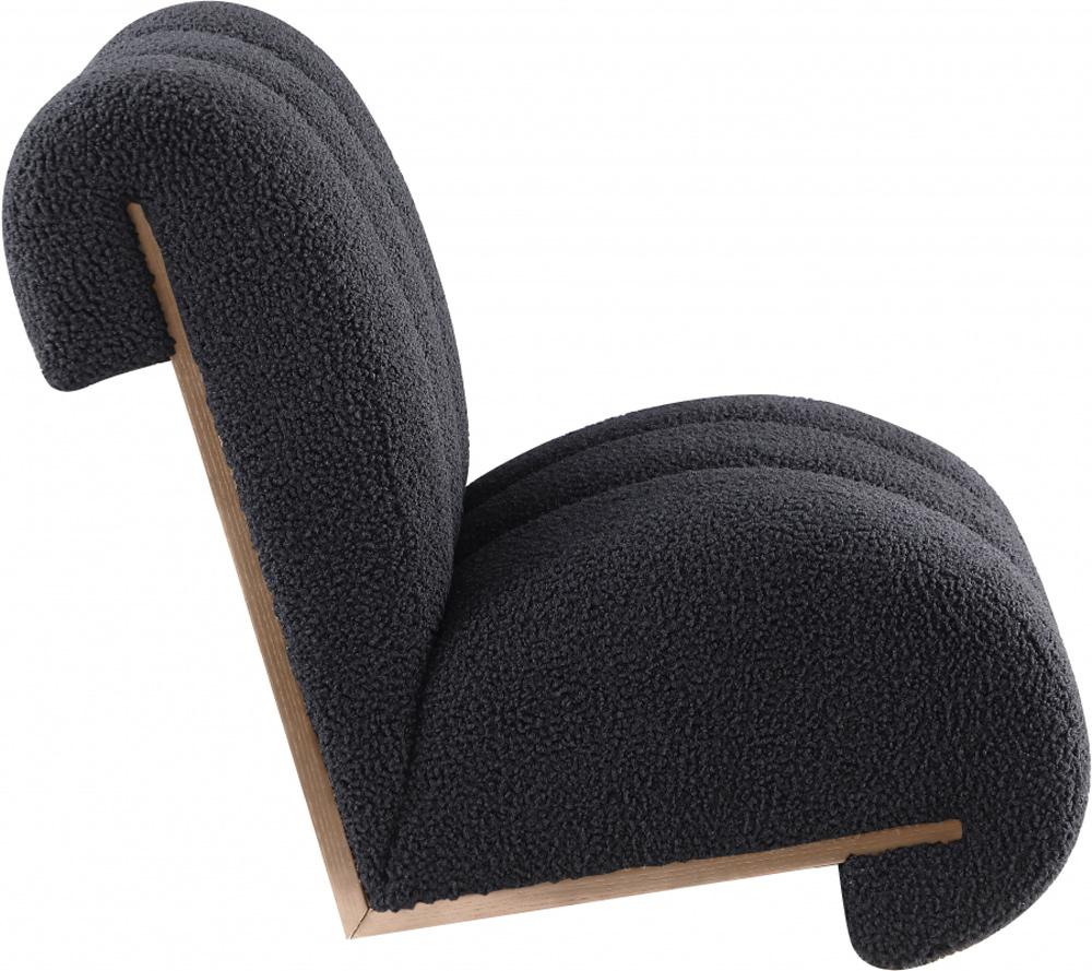 Meridian Furniture - Swoon Black Faux Sheepskin Accent Chair - 571Black veiw 3