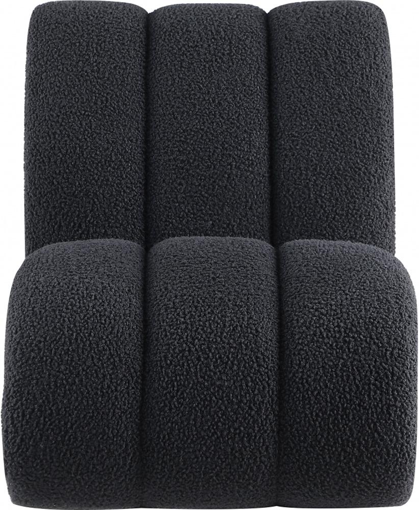Meridian Furniture - Swoon Black Faux Sheepskin Accent Chair - 571Black veiw 4
