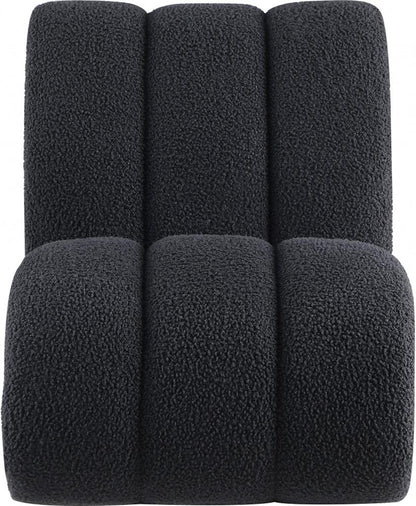 Meridian Furniture - Swoon Black Faux Sheepskin Accent Chair - 571Black veiw 4