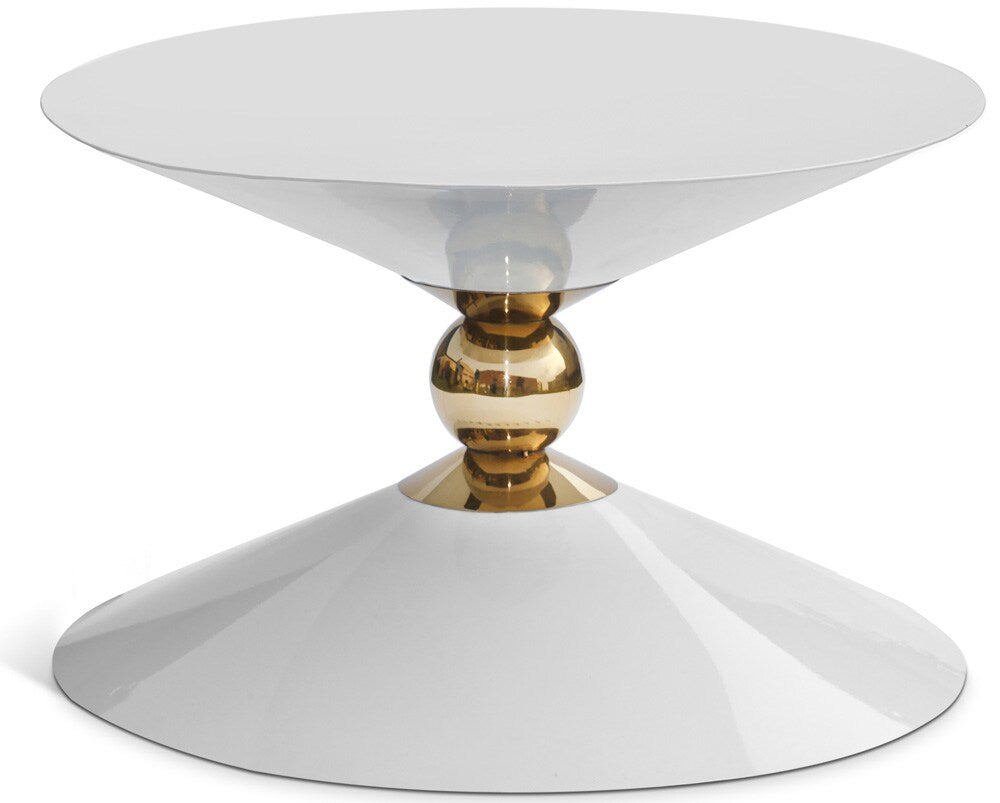Meridian Furniture - Malia White / Gold Coffee Table - 288-CT veiw 1