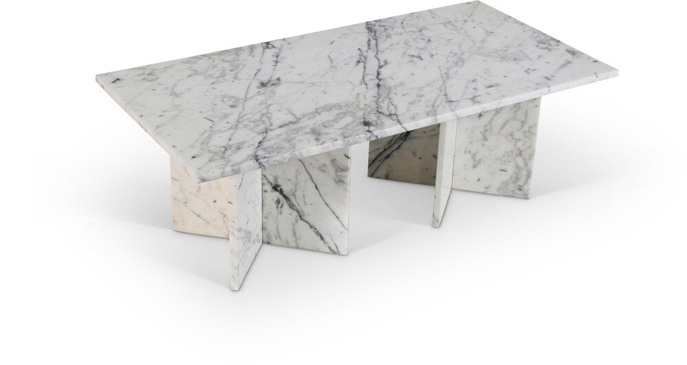 Meridian Furniture - Verona White Coffee Table - 2Pc - 220White-CT veiw 1