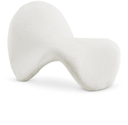 Meridian Furniture - Theodore Cream Fur Accent Chair - 548Cream veiw 1