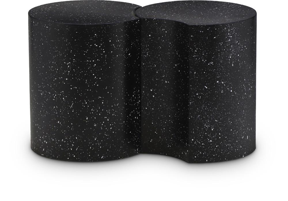 Meridian Furniture - Dimple Black End Table - 2Pc - 99084Black-2D veiw 1