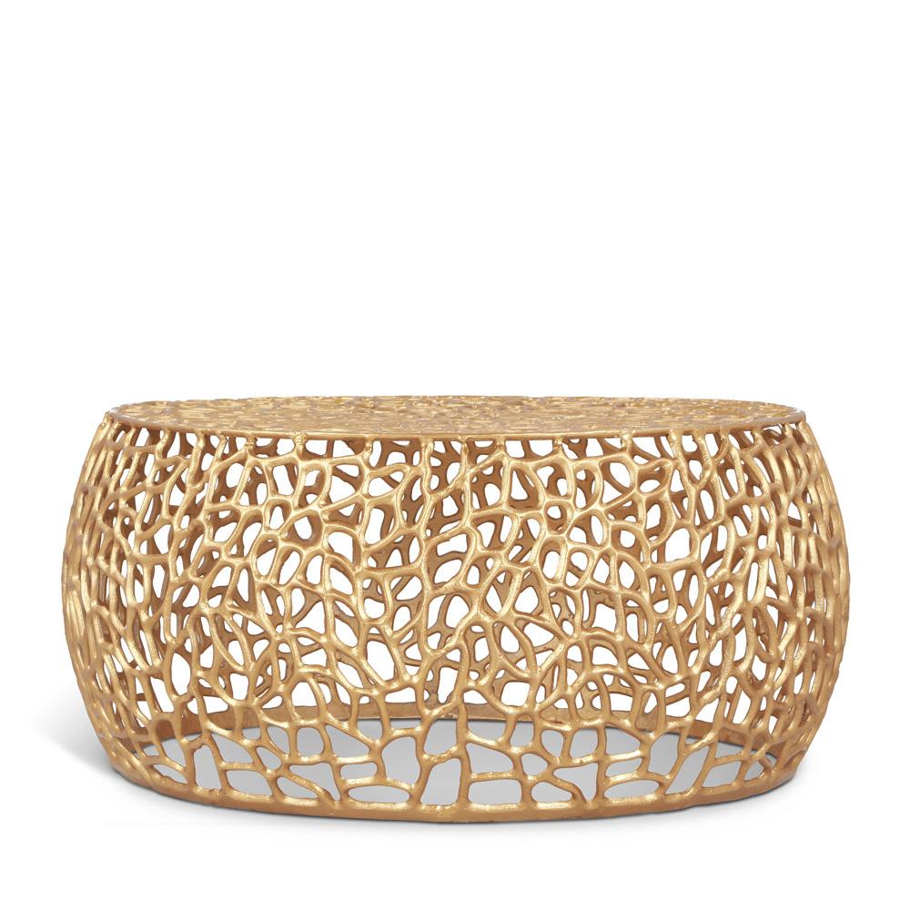 Meridian Furniture - Priya Gold Coffee Table - 224Gold-C veiw 1