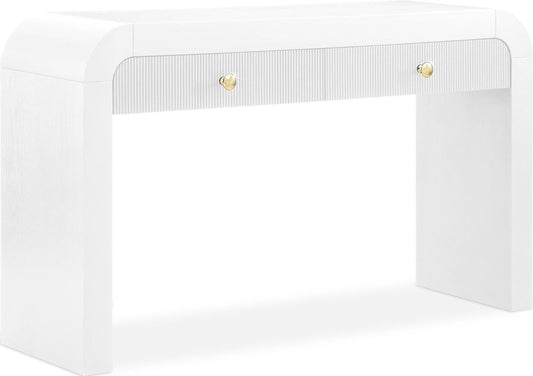 Meridian Furniture - Artisto White Console Table - 888White-S veiw 1