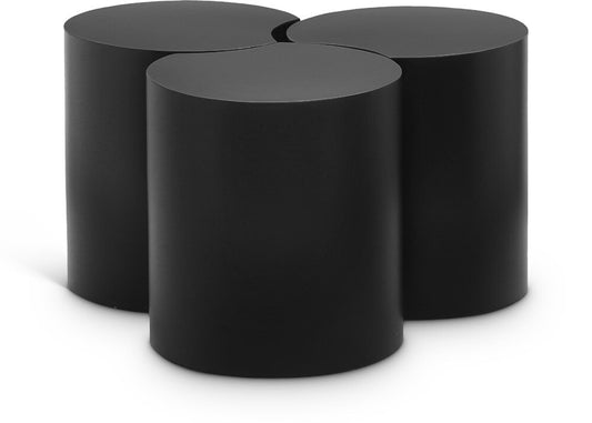 Meridian Furniture - Dimple Black Coffee Table - 3Pc - 99081Black-3E veiw 1