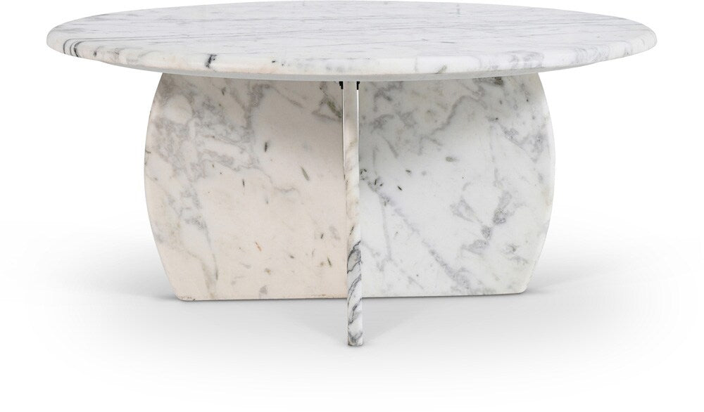 Meridian Furniture - Formentera White Coffee Table - 2Pc - 219White-CT veiw 1
