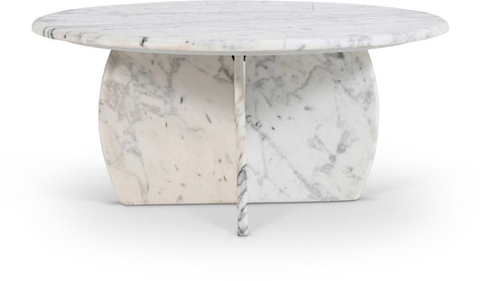 Meridian Furniture - Formentera White Coffee Table - 2Pc - 219White-CT veiw 1