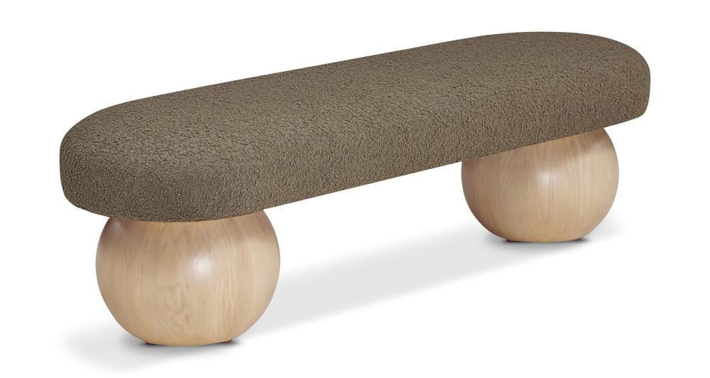 Meridian Furniture - Bowie Olive Bench - 22042Olive veiw 1