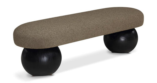 Meridian Furniture - Bowie Olive Bench - 22043Olive veiw 1