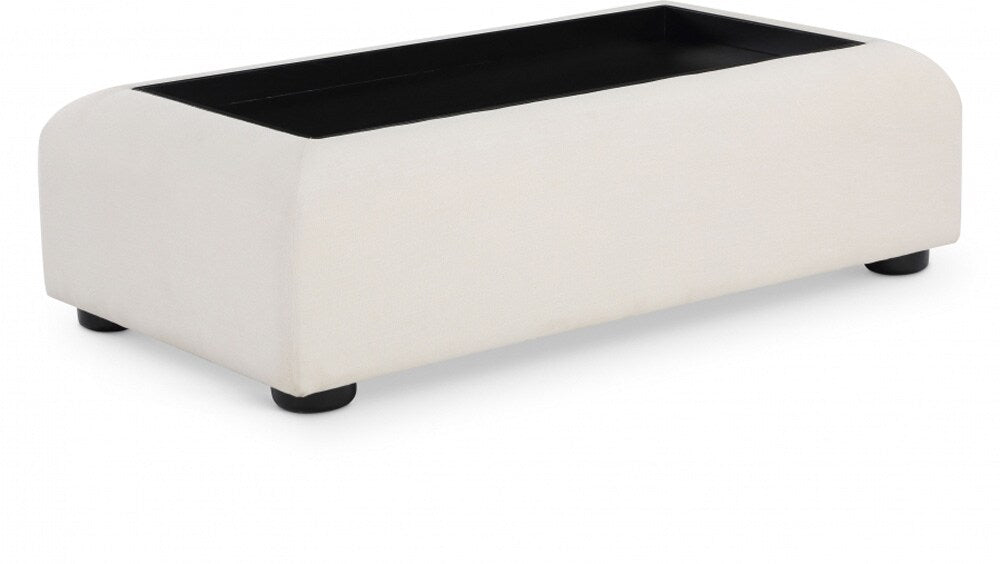 Meridian Furniture - Diana Cream Coffee Table - 236Black-C veiw 1