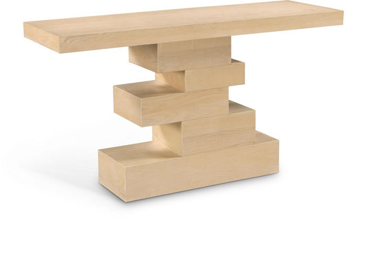 Meridian Furniture - Westmount Natural Console Table - 2Pc - 499Natural-S veiw 1