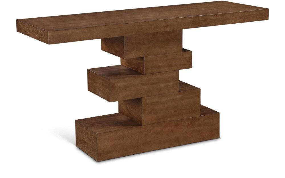 Meridian Furniture - Westmount Walnut Console Table - 2Pc - 499Walnut-S veiw 1