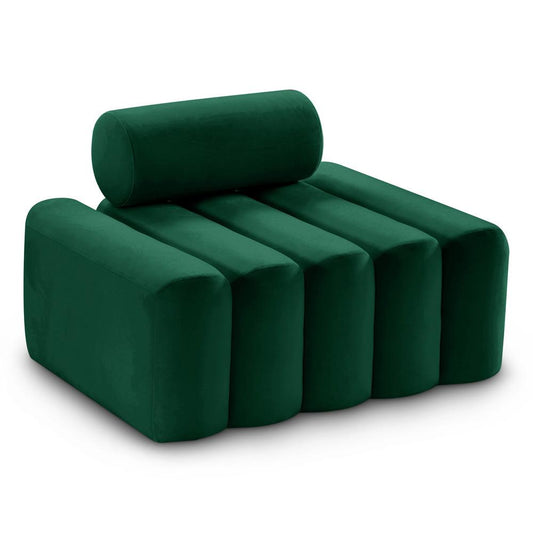 Meridian Furniture - Melody Green Velvet Chair - 647Green-C veiw 1
