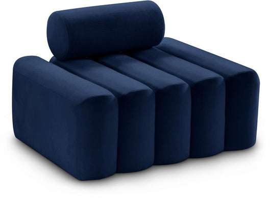 Meridian Furniture - Melody Navy Velvet Chair - 647Navy-C veiw 1