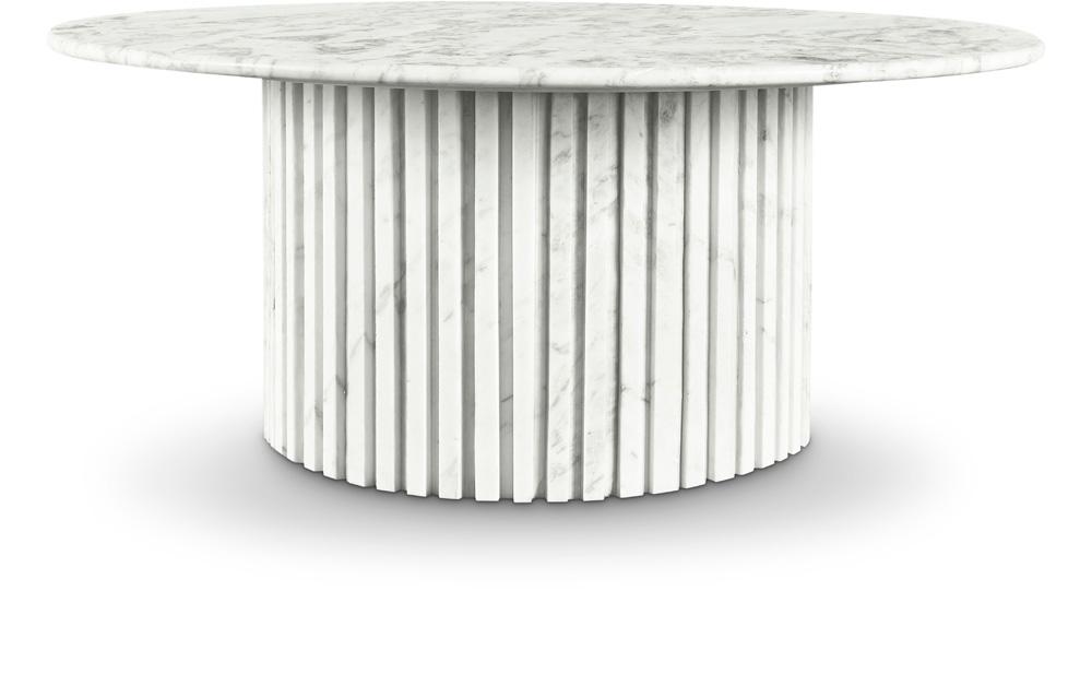 Meridian Furniture - Genoa White Coffee Table - 248White-CT veiw 1
