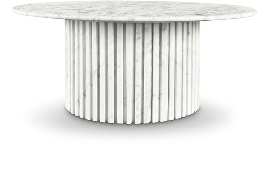Meridian Furniture - Genoa White Coffee Table - 248White-CT veiw 1