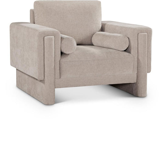 Meridian Furniture - Madeline Beige Chenille Fabric Chair - 152Beige-C veiw 1