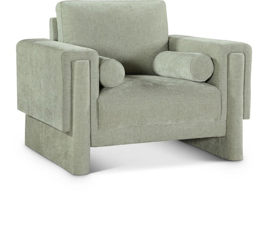 Meridian Furniture - Madeline Mint Chenille Fabric Chair - 152Mint-C veiw 1