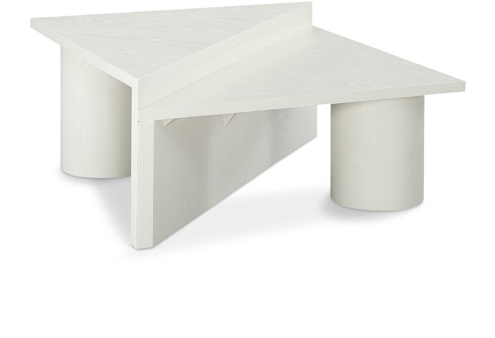 Meridian Furniture - Pavillion White Coffee Table - 99003White-CT veiw 1