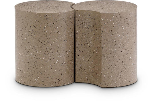 Meridian Furniture - Dimple Taupe End Table - 2Pc - 99084Taupe-2E veiw 1