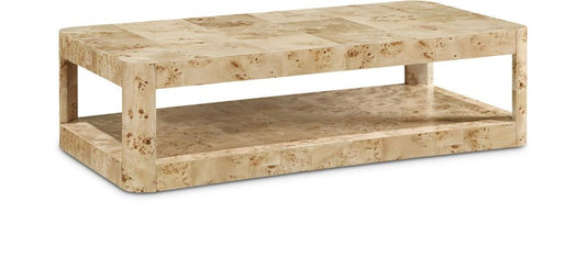 Meridian Furniture - Reeves Burl Coffee Table - 99068Burl-CT veiw 1