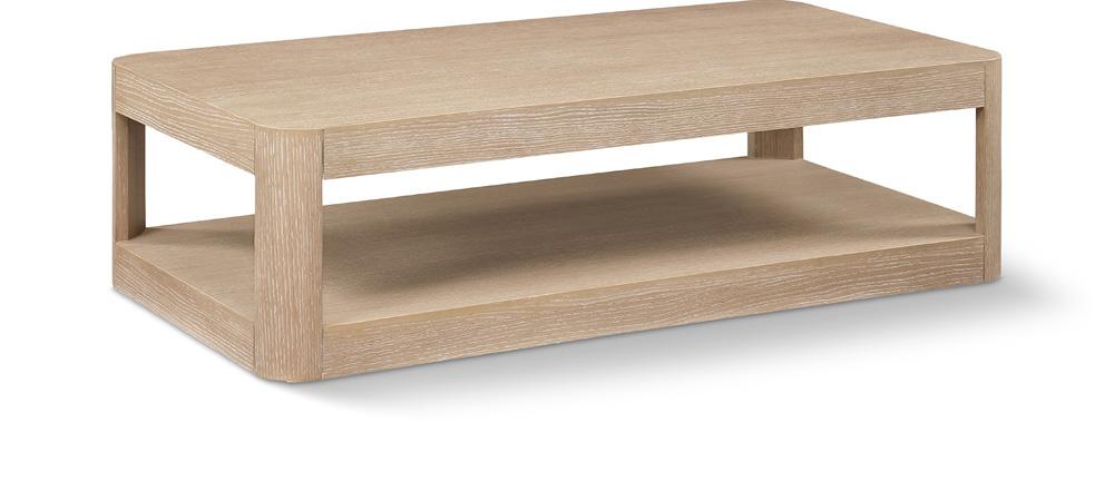 Meridian Furniture - Reeves Natural Coffee Table - 99068Oak-CT veiw 1