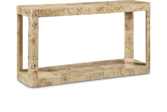 Meridian Furniture - Reeves Burl Console Table - 99068Burl-ST veiw 1