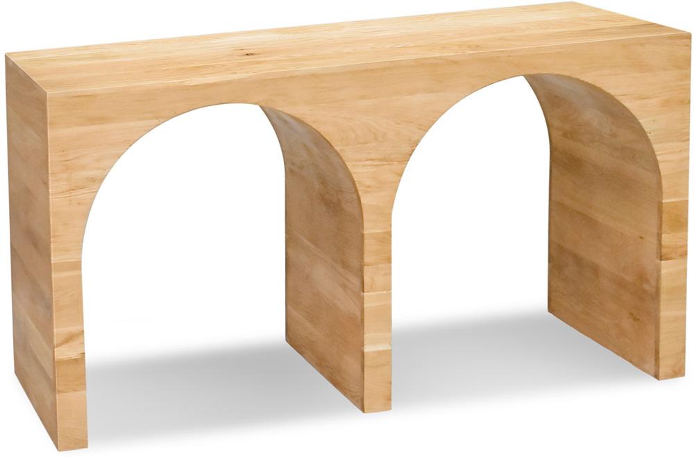 Meridian Furniture - June White Oak Console Table - 458Oak-T veiw 1